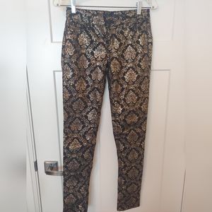 Damask Print Pants